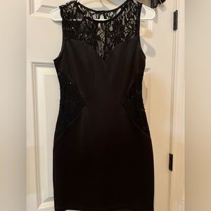 B. Smart Little Black Lace Dress